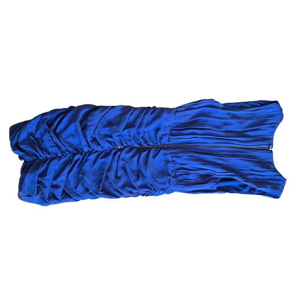 Alice + Olivia Damia Sleeveless Ruched Mini Dress Size: 4 - Picture 5 of 5